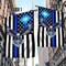 American Flag - The Thin Blue Line. Police. Law Enforcement American Eagle Flag TPT1581F, Garden Flag (11.5" x 17.5") - USA Flags Premium Polyester